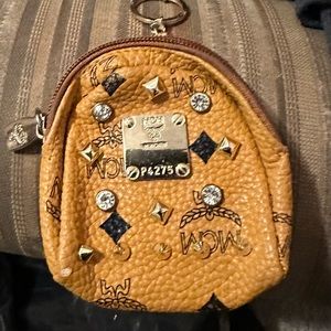 MCM coin purse the right size for change cognac color